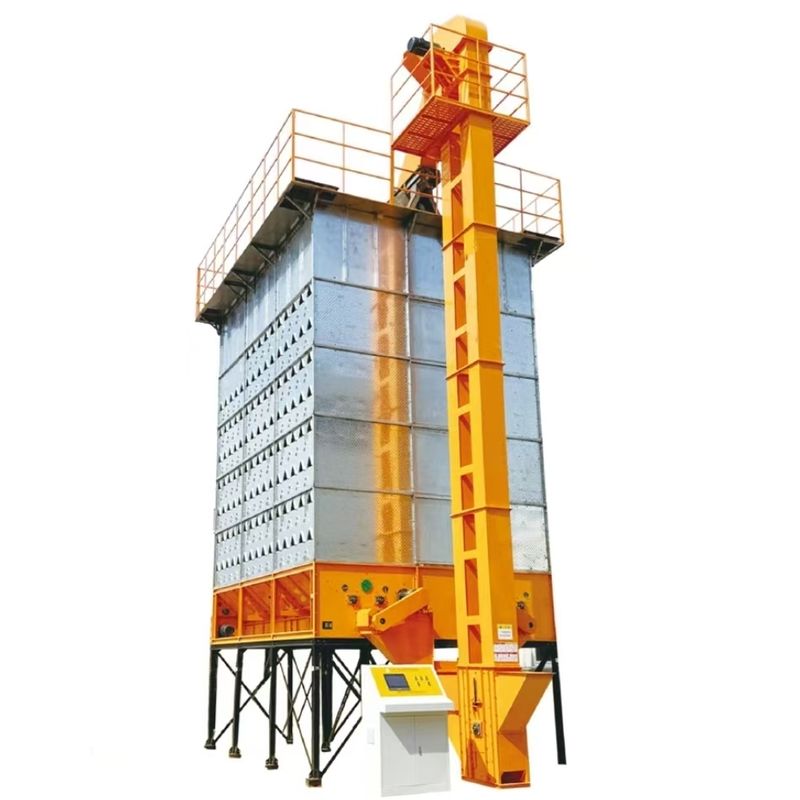 ডাবল এয়ার ডক্ট ডাবল সার্কুলেশন সিস্টেমের সাথে ধান, গমের প্রতি ব্যাচে 32 টন নিম্ন তাপমাত্রা ড্রায়ার