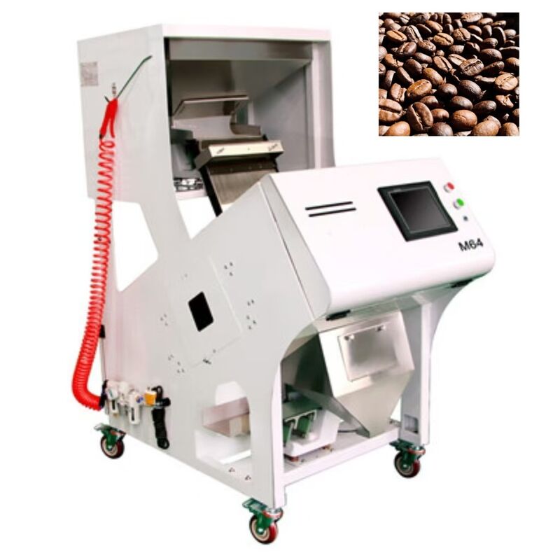 Industrial 64-Channel Intelligent Roasted Coffee Bean Color Sorter.