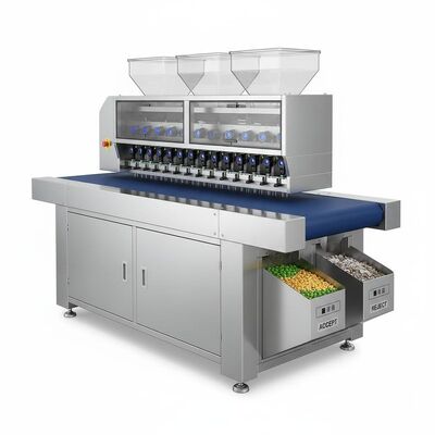 খাদ্য, খনিজ ও পুনর্ব্যবহারযোগ্য শিল্পের জন্য মাল্টি-ফুজল বেল্ট-টাইপ রঙ সোর্টার।